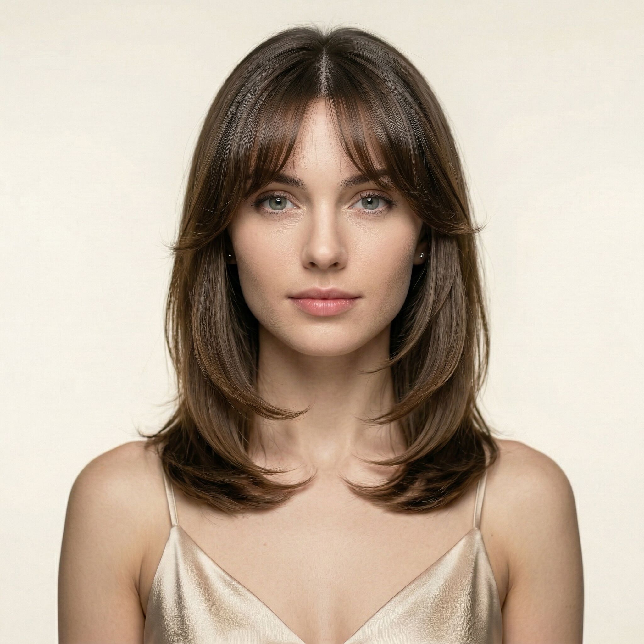 Curtain bangs hairstyle preview